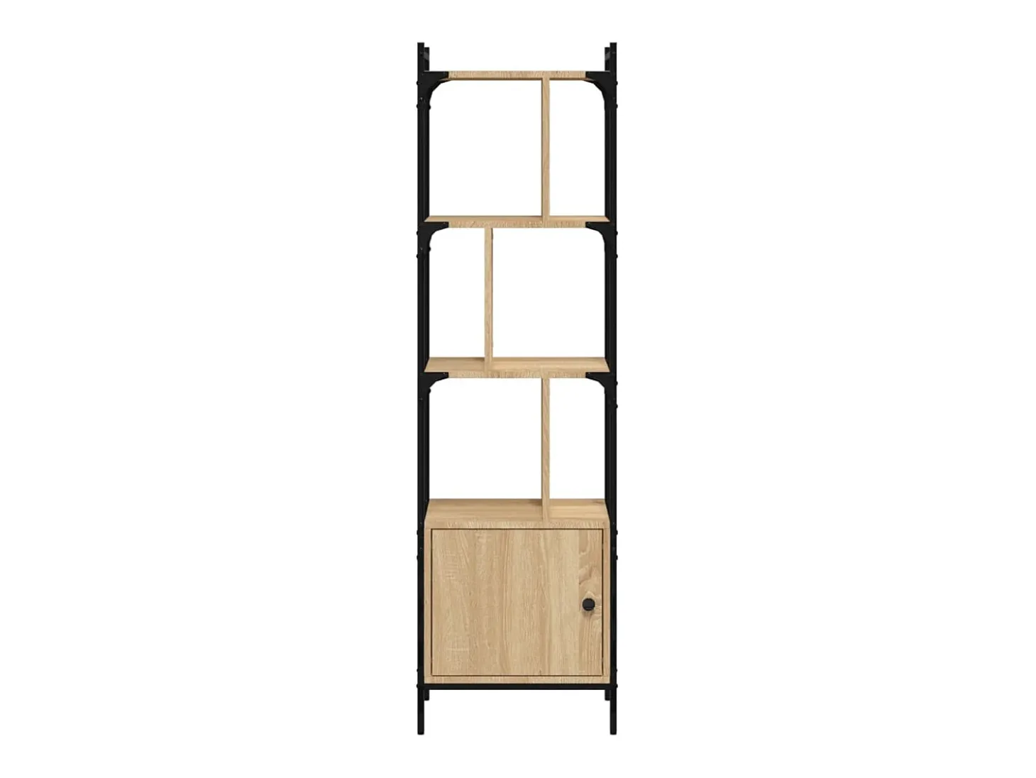 Vilan Estantería con puerta madera roble Sonoma 44,5x30x154,5 cm