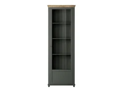 Vitrina 1 puerta apertura por la derecha Martin Verde y Madera
