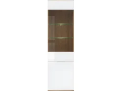 Vitrina 2 puertas Selma Blanco y Madera