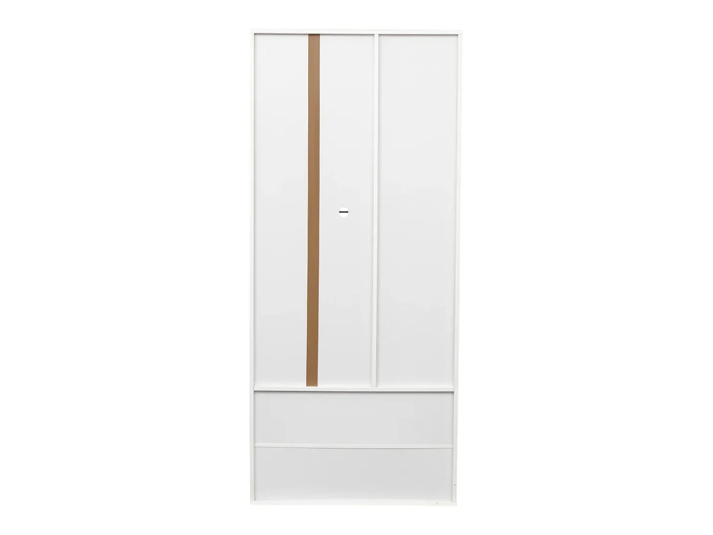 Vitrina con 16 luces LED de colores, 2 cajones y 2 puertas, blanca.