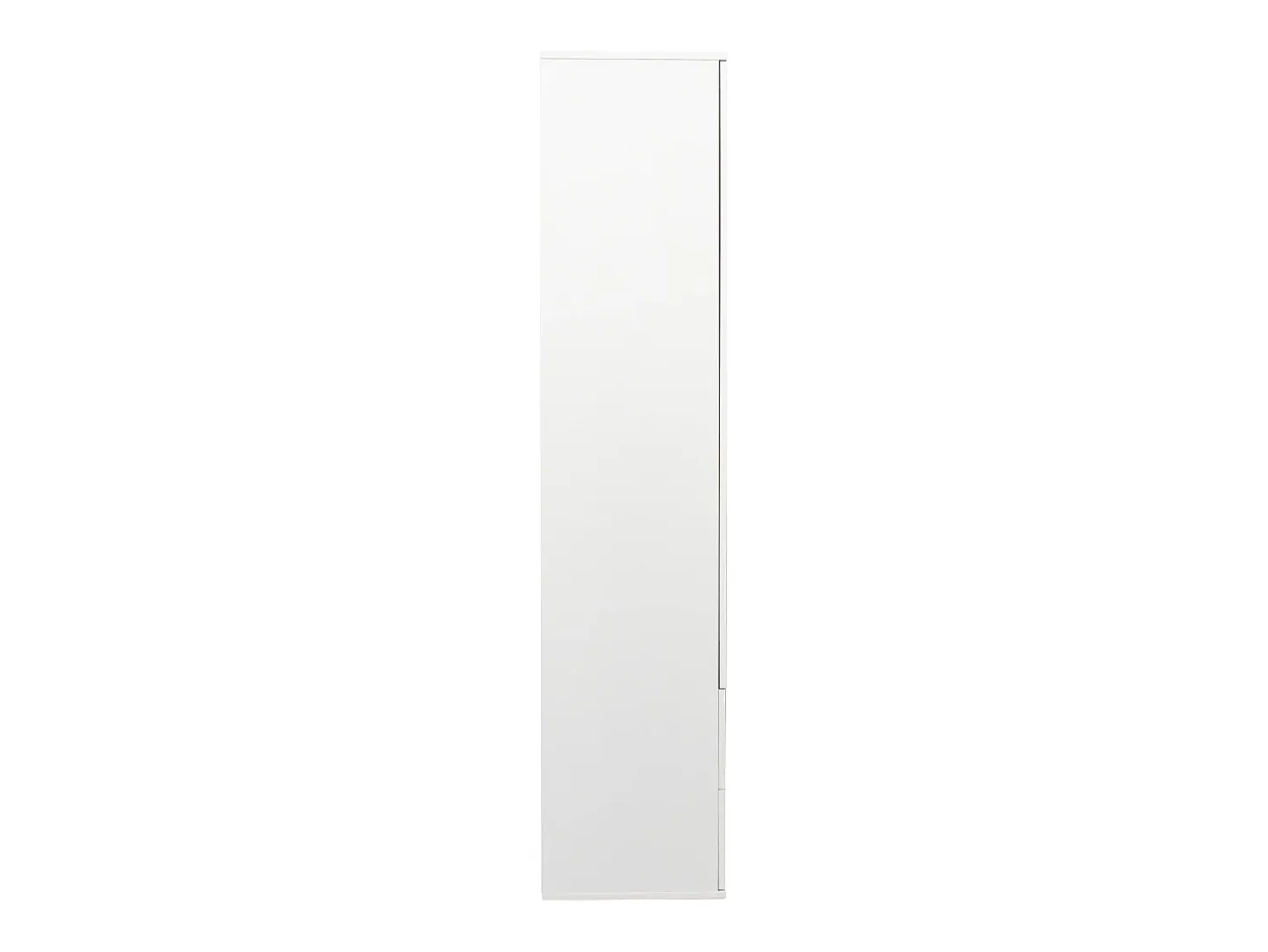 Vitrina con 16 luces LED de colores, 2 cajones y 2 puertas, blanca.