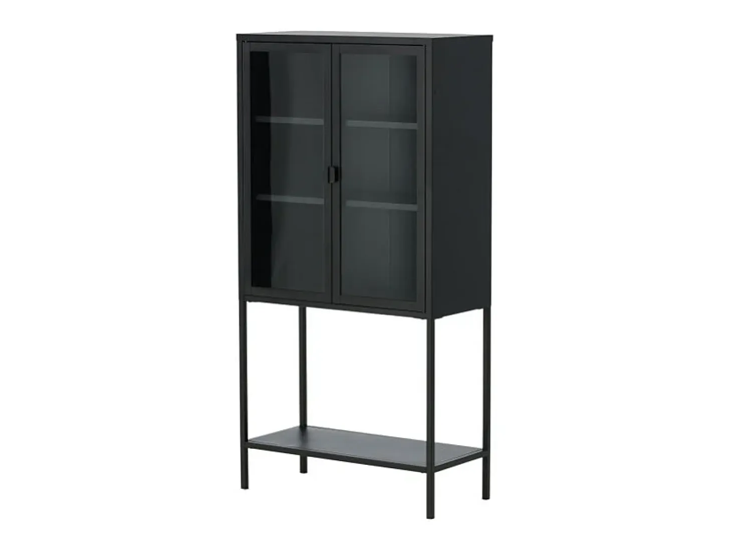 Vitrina de acero de 2 puertas Misha
