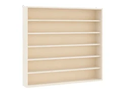 Vitrina de colección de madera con 6 estantes 60x8,5x55 cm