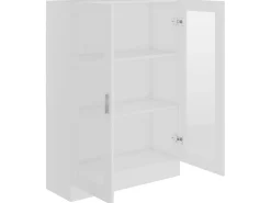 Vitrina de madera contrachapada blanco 82,5x30,5x115 cm ES980488