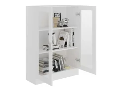 Vitrina de madera contrachapada blanco 82,5x30,5x115 cm ES980488