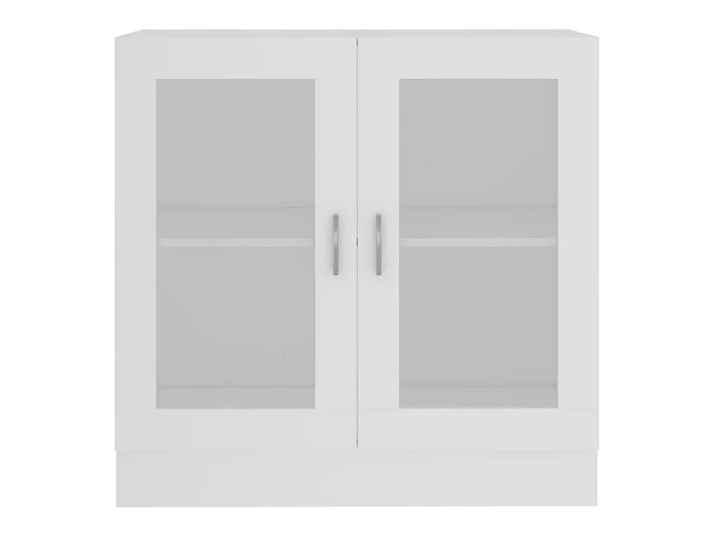 Vitrina de madera contrachapada blanco 82,5x30,5x80 cm