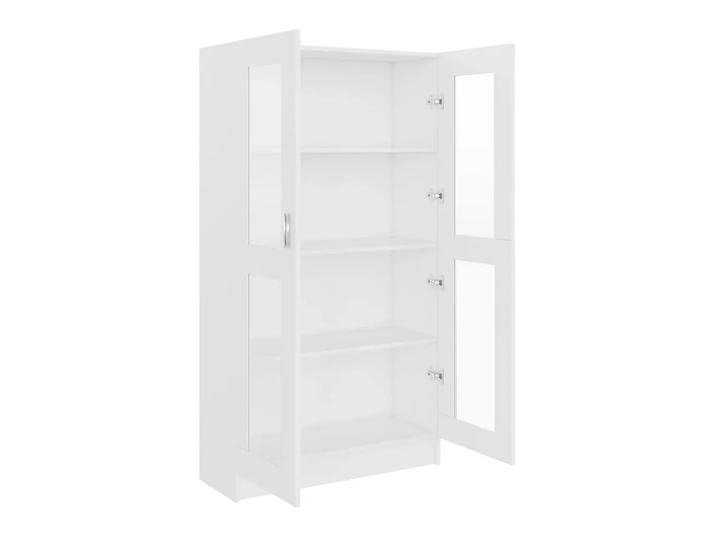 Vitrina de madera contrachapada blanco 82,5x30,5x150 cm ES480103
