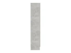 Vitrina de madera contrachapada gris hormigón 82,5x30,5x150cm