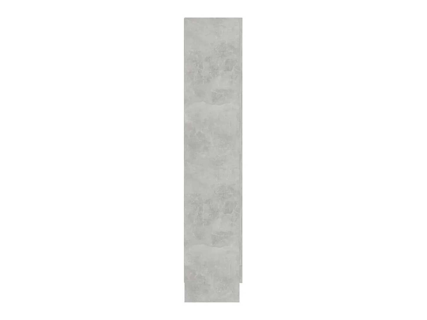 Vitrina de madera contrachapada gris hormigón 82,5x30,5x150cm