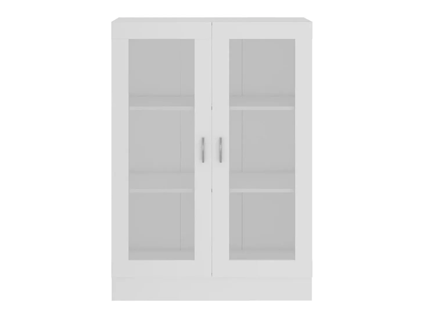 Vitrina de madera contrachapada blanco 82,5x30,5x115 cm