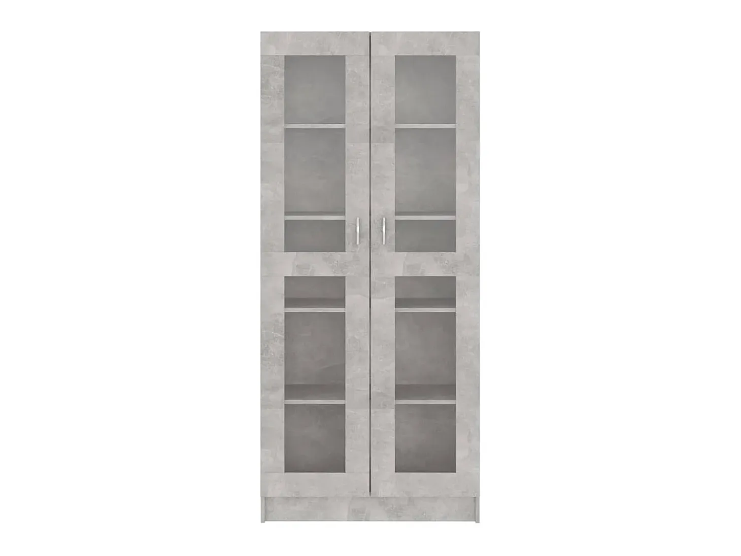 Vitrina de madera de ingeniería gris hormigón 82,5x30,5x185,5cm ES290697