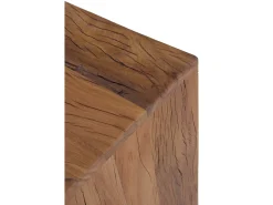 Vitrina de madera maciza de acacia reciclada