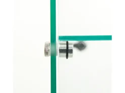Vitrina de vidrio de doble capa con puerta, estantería independiente para sala de estar, dormitorio, oficina, 40,4 x 36,5 x 86,2 cm, color blanco