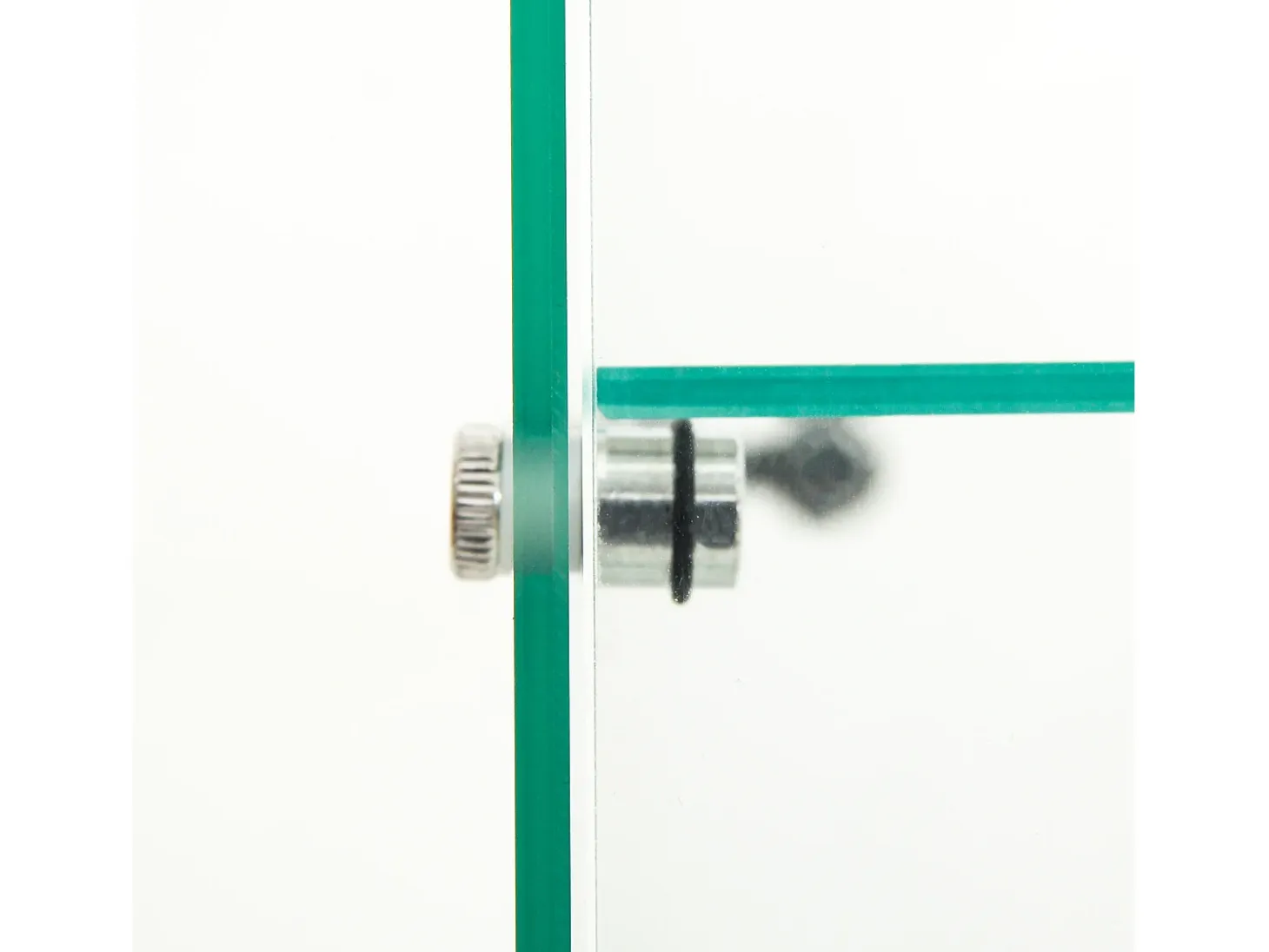 Vitrina de vidrio de doble capa con puerta, estantería independiente para sala de estar, dormitorio, oficina, 40,4 x 36,5 x 86,2 cm, color blanco