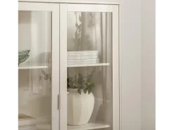 Vitrina doble de Lacado Blanco roto 170 x 100- Elian