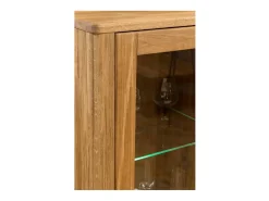 Vitrina Eliza de roble macizo 160 cm