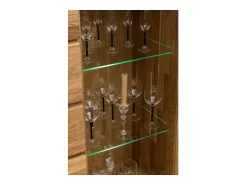 Vitrina Eliza de roble macizo 160 cm