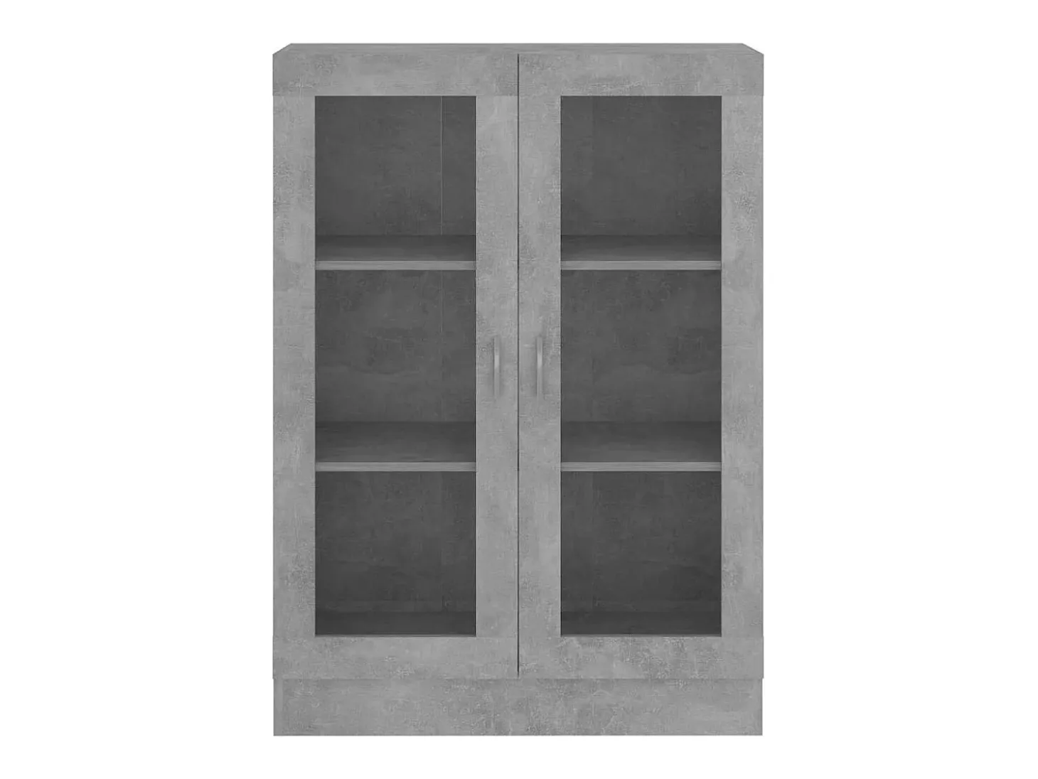 Vitrina gris hormigón 82,5x30,5x115 cm Madera de ingeniería
