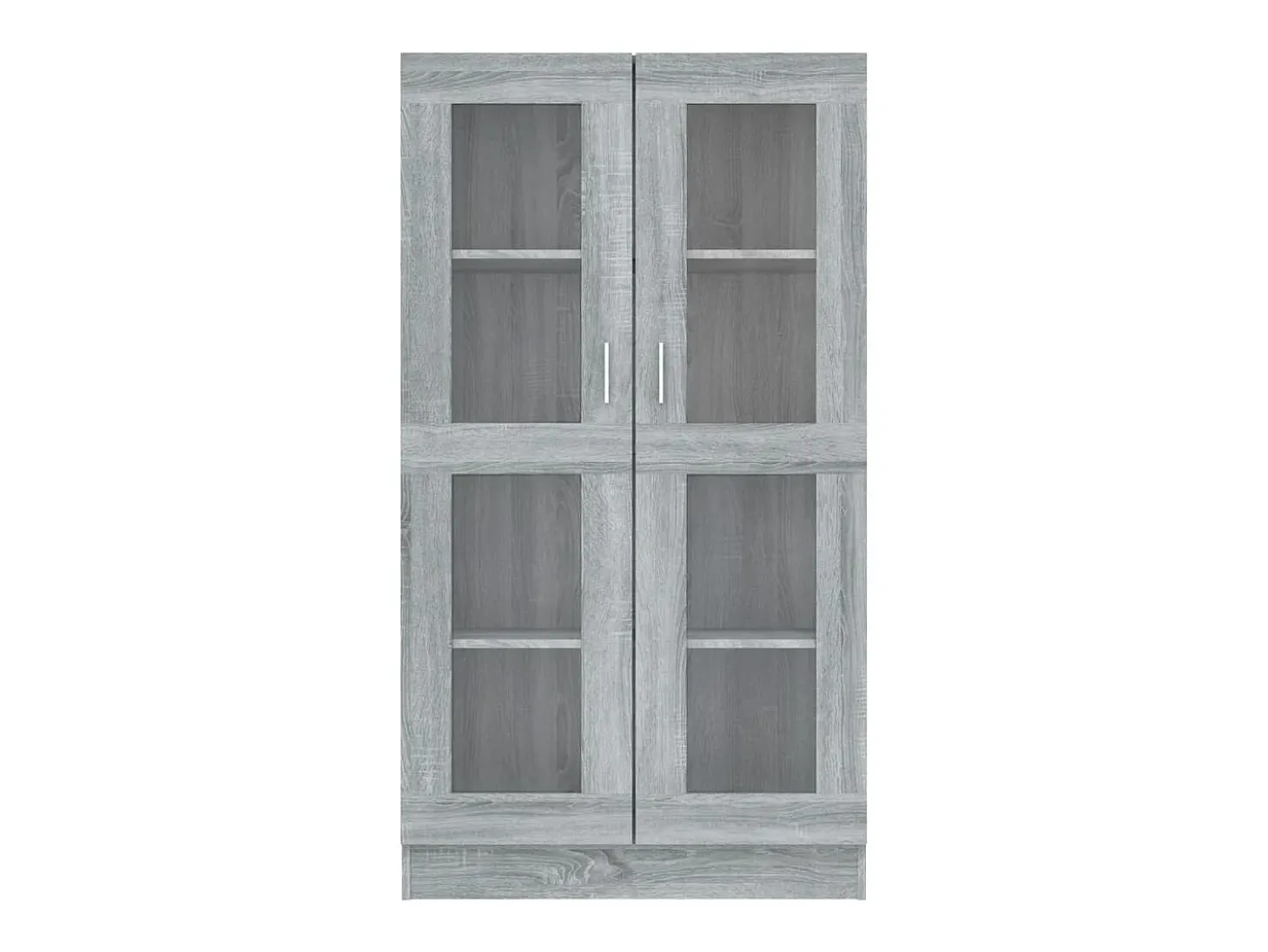 Vitrina madera contrachapada gris Sonoma 82,5x30,5x150 cm