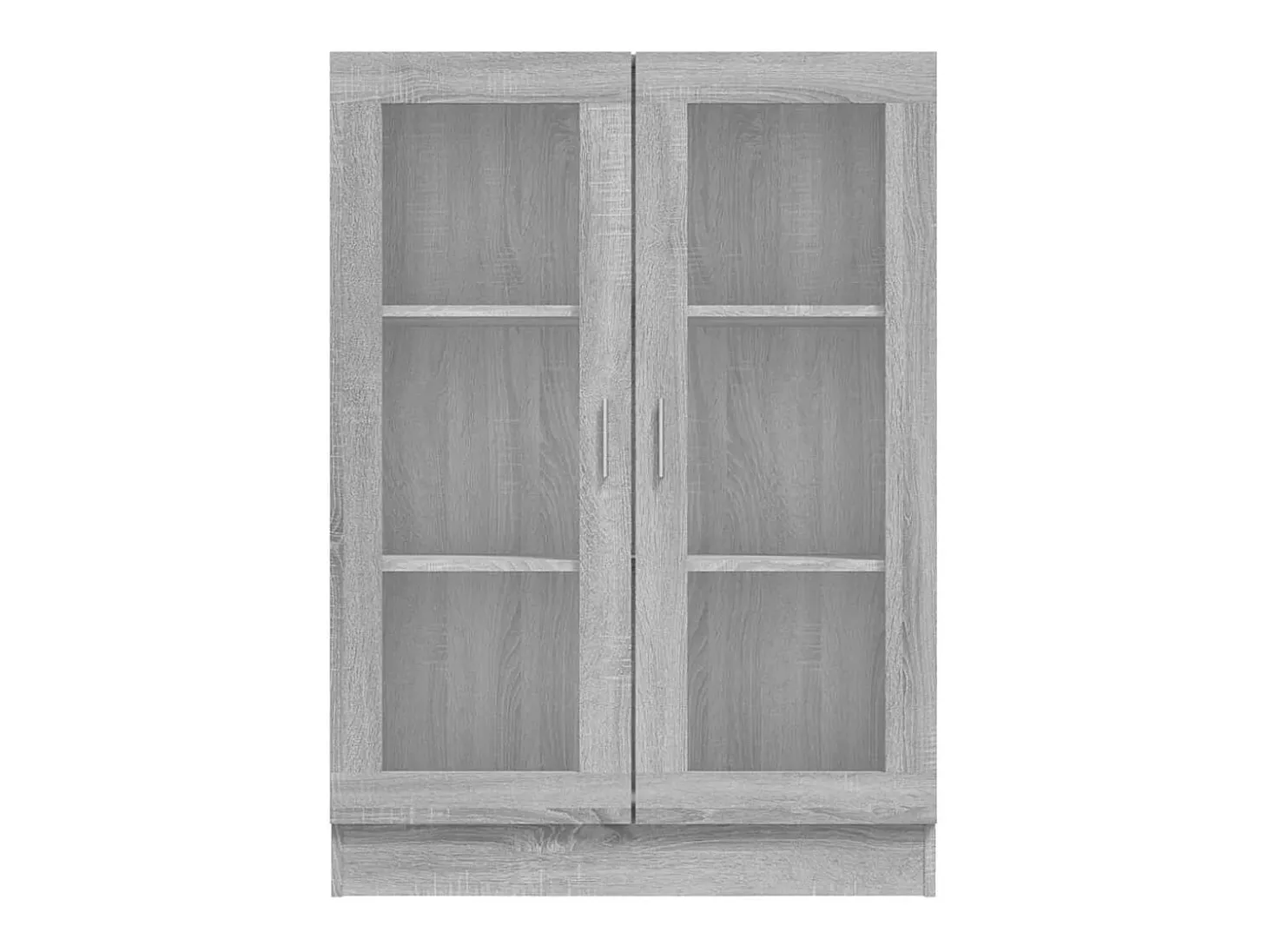 Vitrina madera contrachapada gris Sonoma 82,5x30,5x115 cm