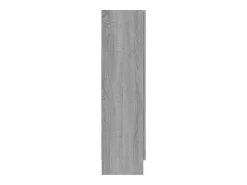 Vitrina madera contrachapada gris Sonoma 82,5x30,5x115 cm