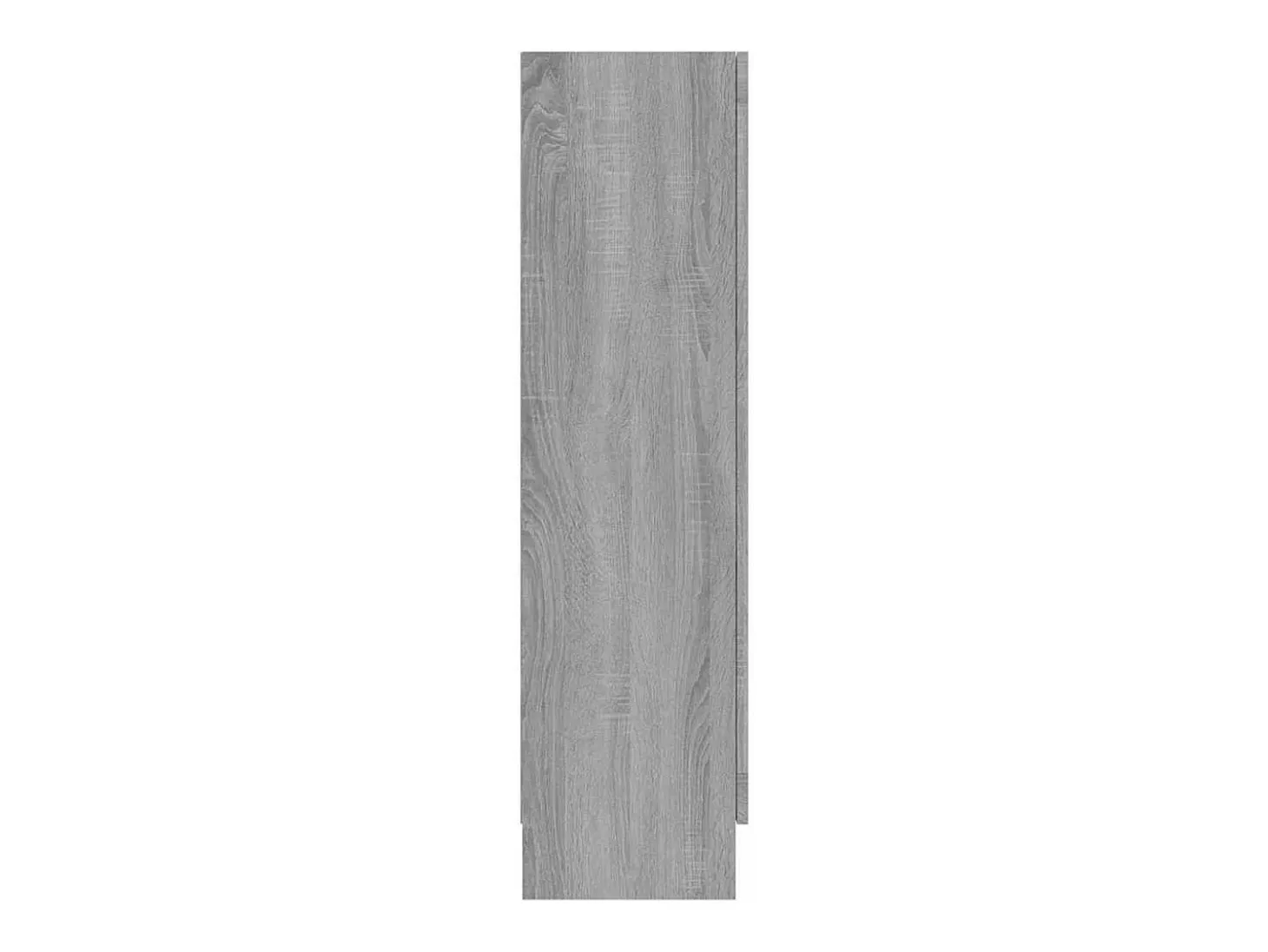 Vitrina madera contrachapada gris Sonoma 82,5x30,5x115 cm