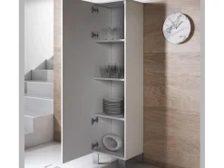 Vitrina para Salón comedor en Blanco 40x29x177cm Luke V4