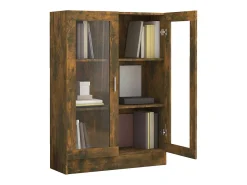 Vitrina Roble ahumado 82,5x30,5x115 cm Madera de ingeniería
