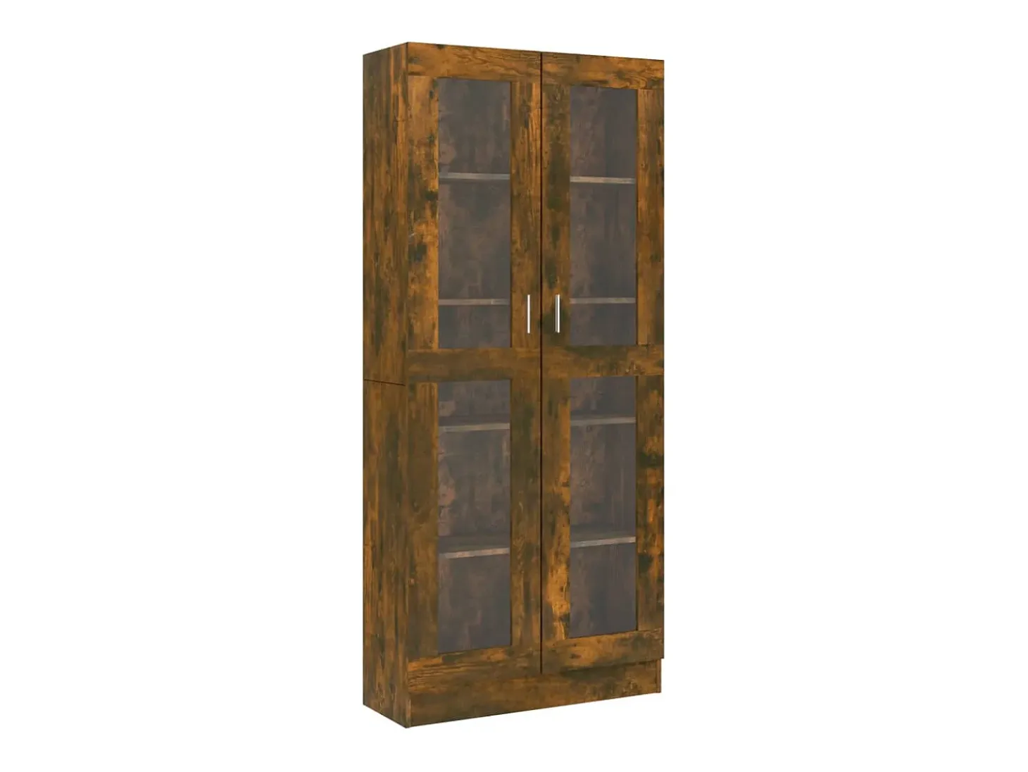 Vitrina Roble ahumado 82,5x30,5x185,5 cm Madera de ingeniería