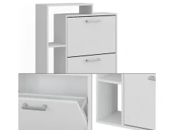 Volquete zapatero blanco 80x24.2x128.3 orlando
