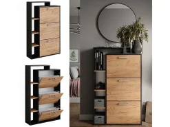 Volquete zapatero oro power roble/antracita 80x24.2x128.3 orlando