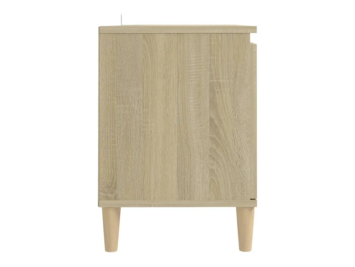 Xara Mueble de TV patas madera maciza roble Sonoma 103,5x35x50 cm