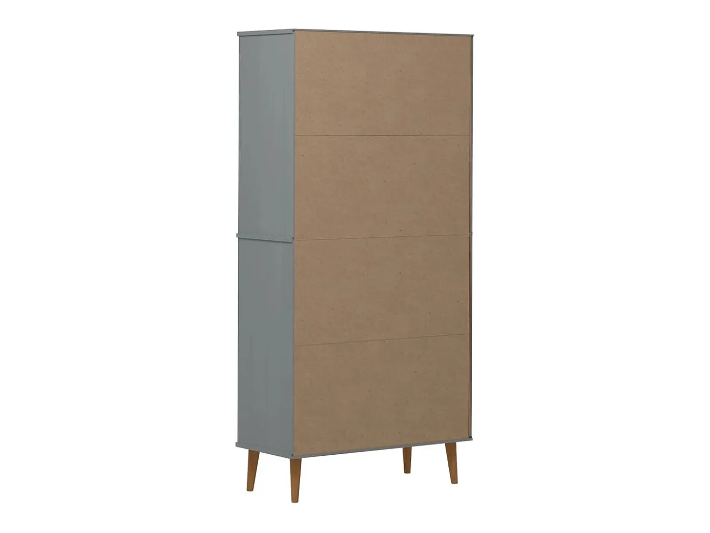 Ximena Luz Librería MOLDE madera maciza de pino gris 85x35x170,5 cm