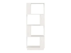 Ylvenor Estantería/divisor de espacios madera pino blanco 51x25x132 cm