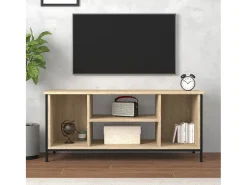 Ypel Mueble para TV madera contrachapada roble Sonoma 102x35x45 cm