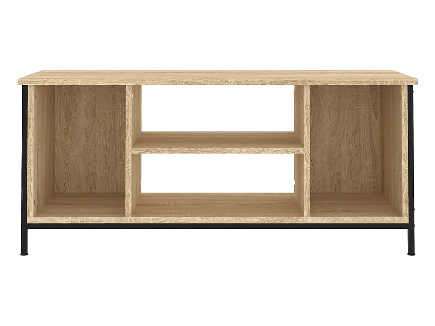 Ypel Mueble para TV madera contrachapada roble Sonoma 102x35x45 cm