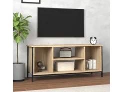 Ypel Mueble para TV madera contrachapada roble Sonoma 102x35x45 cm