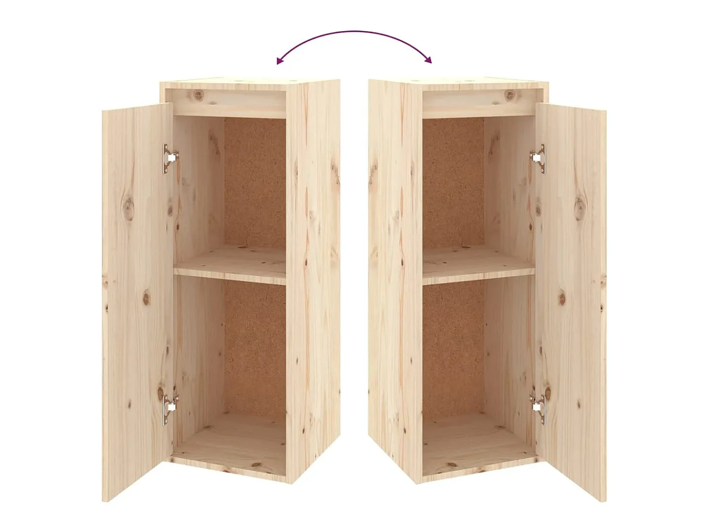 Yrorin Muebles para TV 3 piezas madera maciza de pino