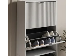 Zapatera abatible blanco 60x24x168 eliza