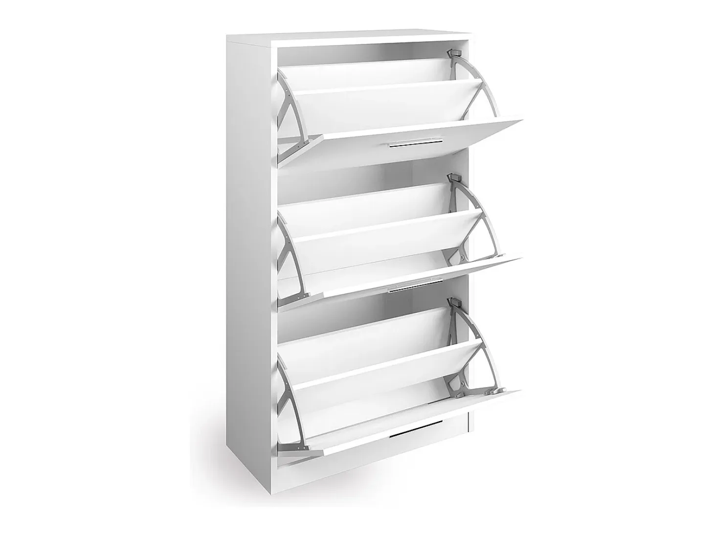 Zapatera abatible blanco alto brillo 59x22x105 gizmo