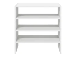 Zapatero 2 piezas apilable blanco 60x30x30,5 cm