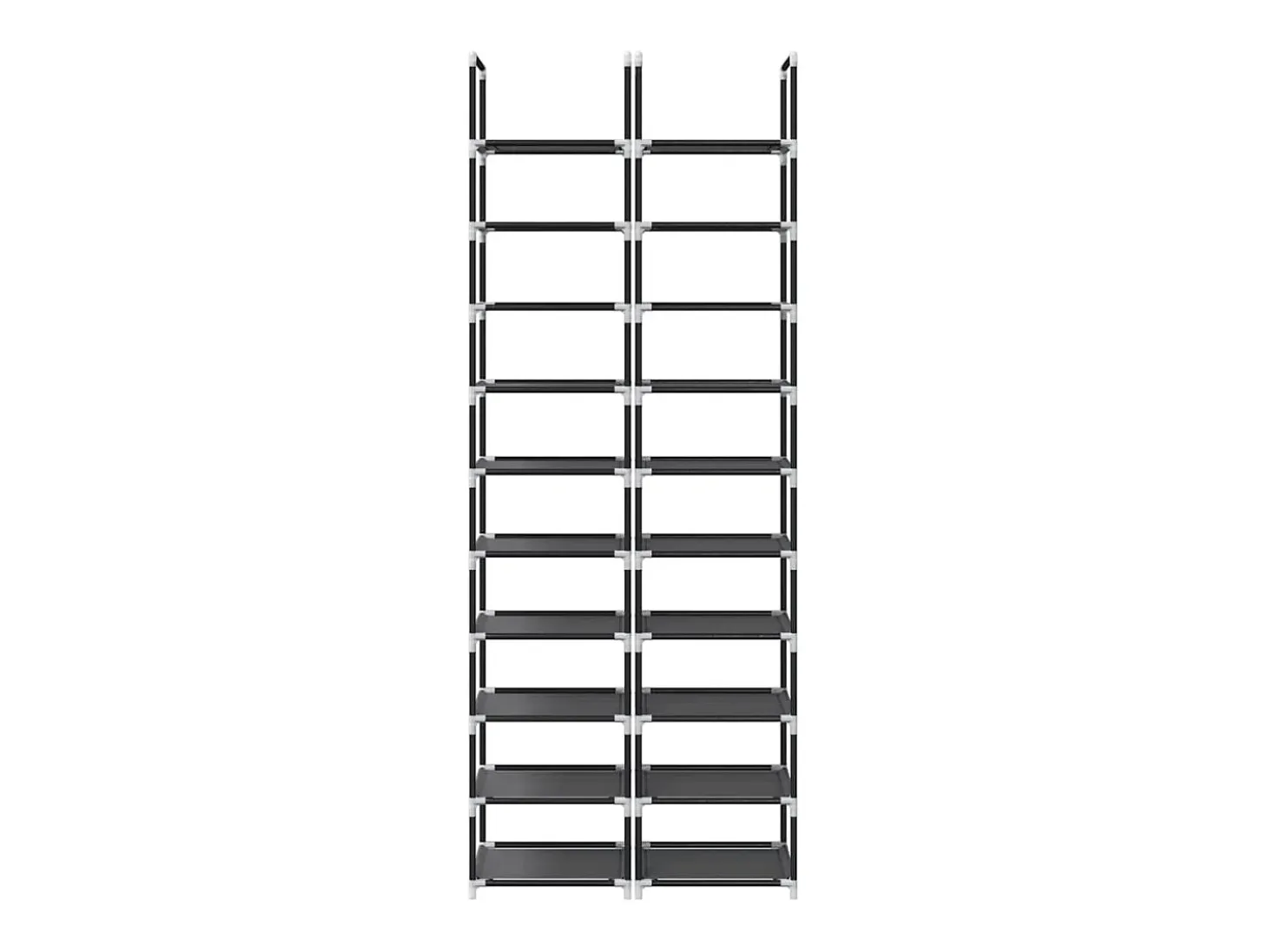 Zapatero 2 uds 10 niveles 33x33x174cm tela no tejida
