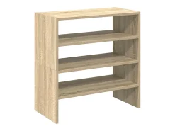 Zapatero apilable de 2 piezas, roble Sonoma, 60x30x30,5cm