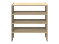 Zapatero apilable de 2 piezas, roble Sonoma, 60x30x30,5cm