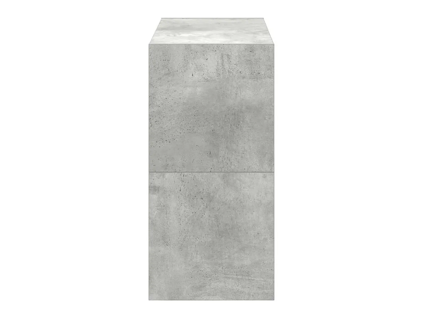 Zapatero apilable de 2 piezas, gris hormigón, 60x30x30,5 cm
