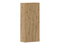 Zapatero artesano de roble 80x39x180 cm fabricado en madera de ingeniería