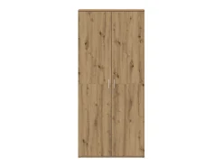 Zapatero artesano de roble 80x39x180 cm fabricado en madera de ingeniería