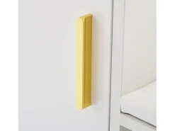 Zapatero blanco - Zapatero con 1 puerta y asiento - almacenaje abierto - para salón y dormitorio
