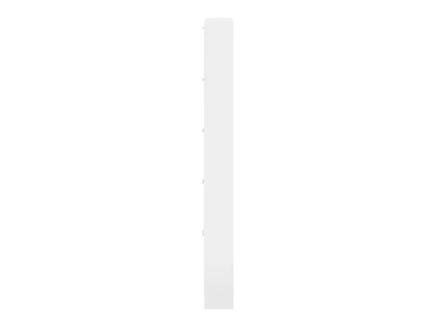 Zapatero Blanco brillo 59x17x169 cm Madera de ingeniería