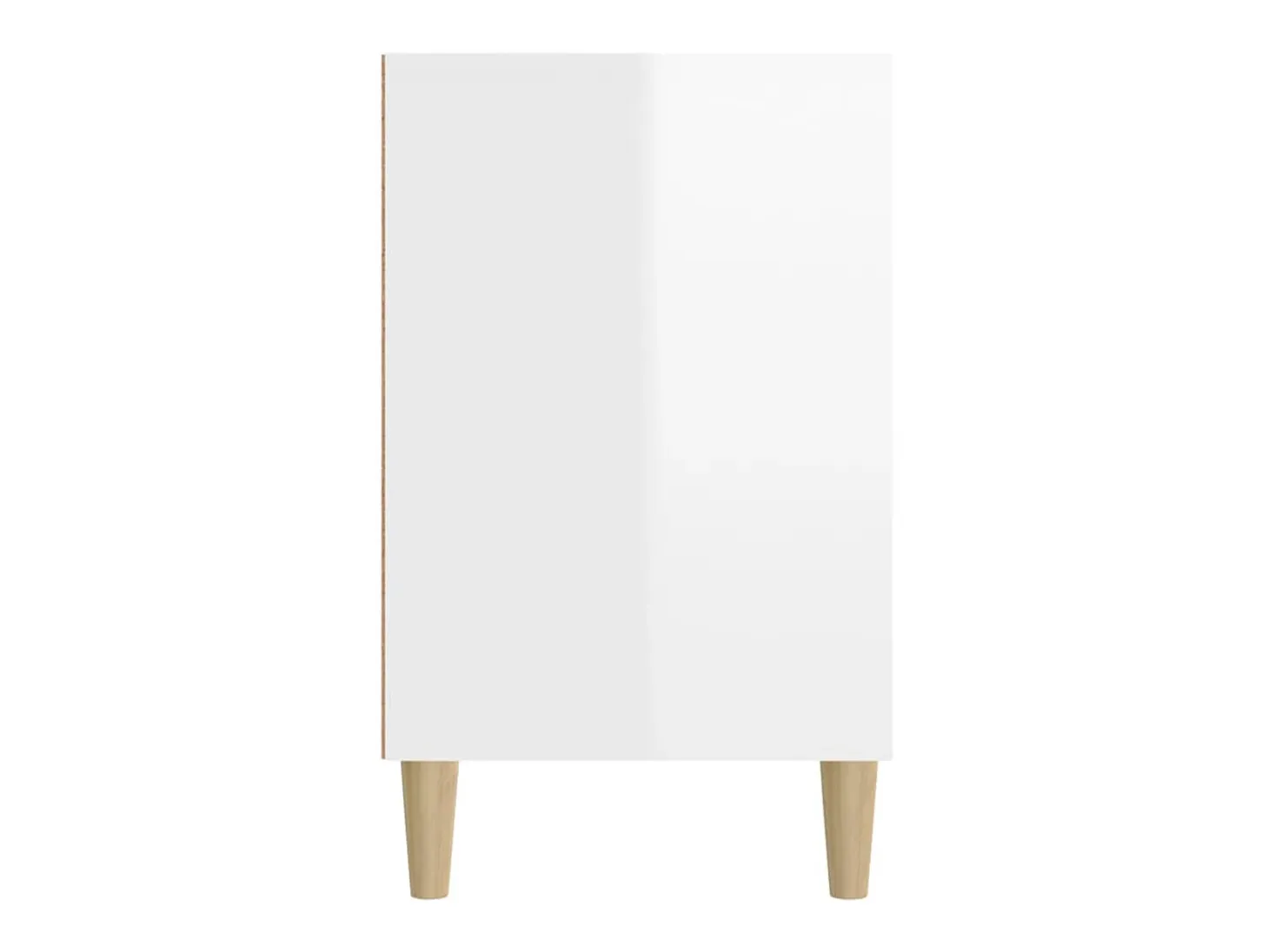 Zapatero Blanco brillo 102x36x60 cm Madera de ingeniería